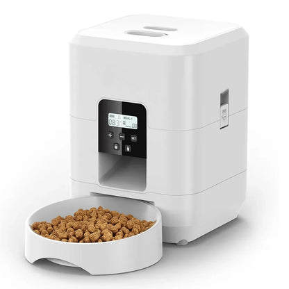 Home Pet Smart Automatic Pet Feeder Timed Quantitative Slow Food Dispenser for Cats Dogs Feeding Bowl