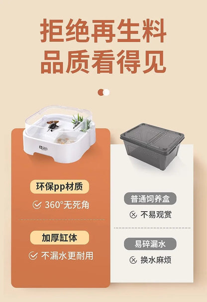 Turtle Tank, Home Brazilian Turtle Pot, Decorative Item, Grass Turtle Breeding Box, Tank Sun Deck