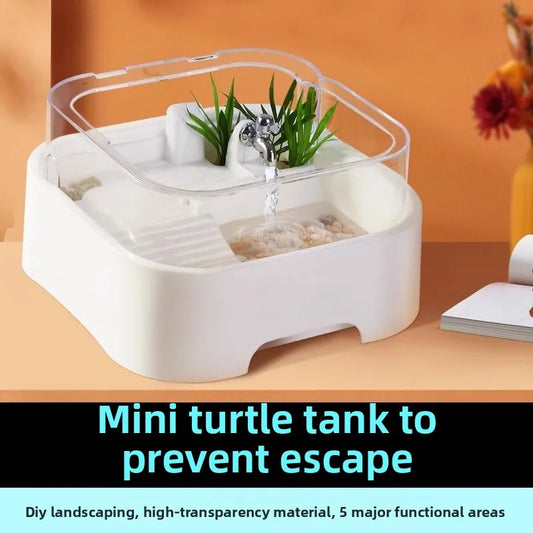 Turtle Tank, Home Brazilian Turtle Pot, Decorative Item, Grass Turtle Breeding Box, Tank Sun Deck