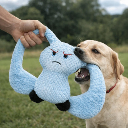 Portable Long Eared Rabbits Pet Stuffed Animal Bite-Resistant Dog Chew Tooth Cleaning Soft Gnawing Puppy Medium Small Dog