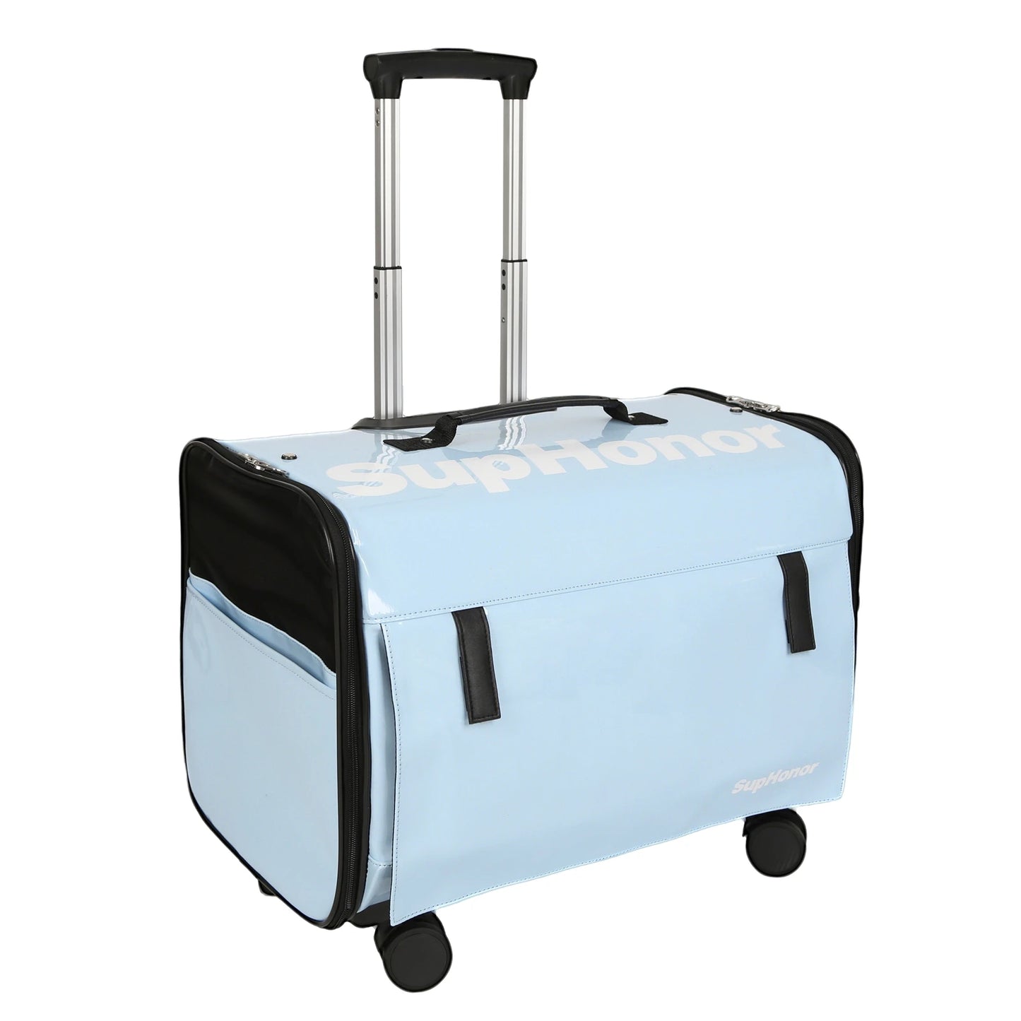 Large Pet Dog Trolley Load 15KG 4 Universal Wheels Pet Stroller Cat Dog Carrier Bag Wheeling Suitcase For Big Pet Travel Case