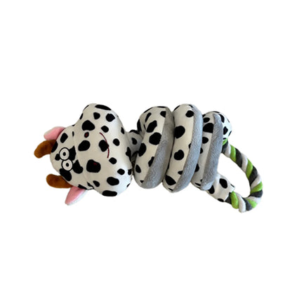 Durable Squeaky Knot Chew Dog Toys for Teeth Grinding Fun Animal Designs including Ducks Frogs Cows Snakes Suitable for Puppies