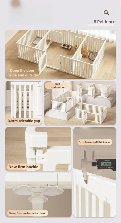 Pet Fence Interior Household Dog Fence Safety Protection Fence Anti Escape Free Splicing Dog Cage Portable Pet Partition Product