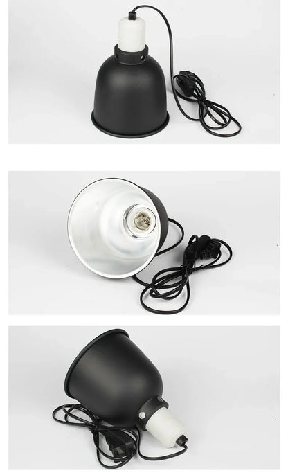 5.5 Inch Reptile Lamp Cap Tortoise Lizard Snake Terrarium Anti-scald Protective Lampshade Lamp Holder Reptile Safety Light Shade
