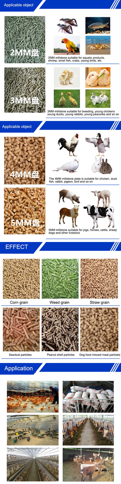 Chicken Feed Pellet Machine/1-3t Animal Feed Pellet Machine Set/Animal Feed Making Machine Pellet