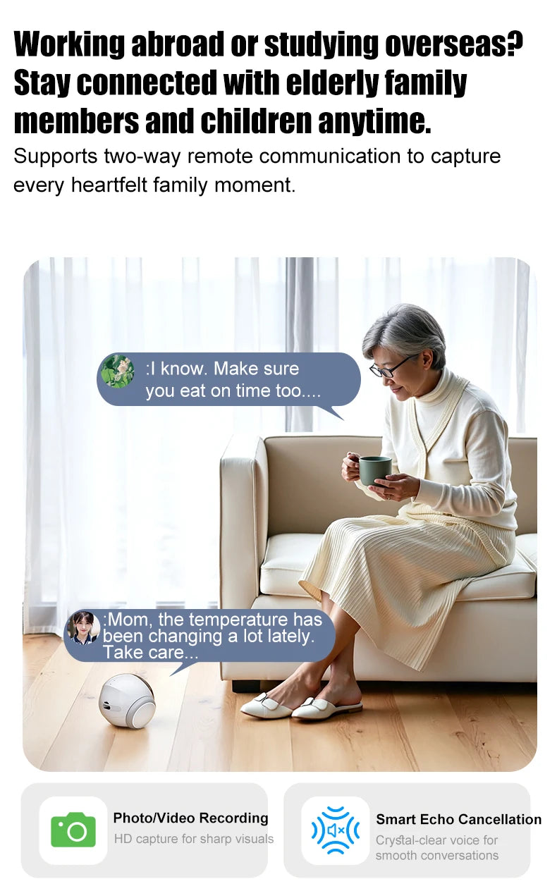 Famue Smart Robot Camera 5G WiFi HD 2K Camera Pet Tracking Laser Indicator TUYA Pet Camera Auto Charging Auto Obstacle Avoidance