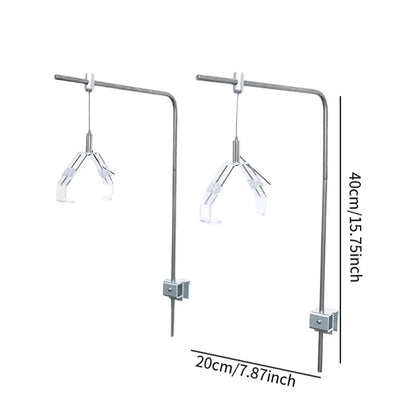 2Pcs Aquatic Plant Lighting Holder, Aquarium Light Bracket Mount for Marine Tanks, Fish, Aquatic Plants, Saltwater