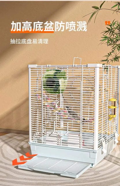 Small Pet Cage Insulated Habitat for Sugar Glider Degu Mouse Rat Chinchilla Ferret with Dense Metal Wire