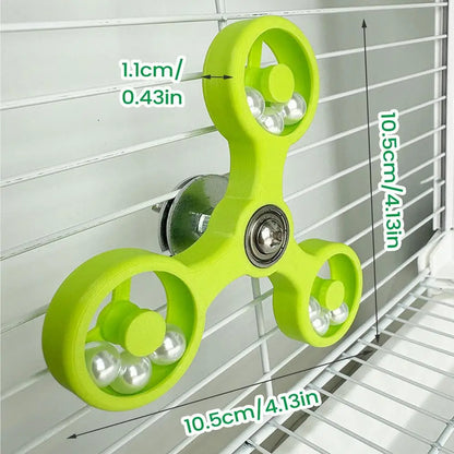 Bird Enrichment Activity Toys Boredom Relief Spinner Wheel windmill bird cage accessories for gnawing and biting