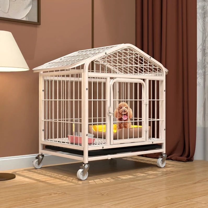 Indoor Large Medium Dog Cage with Toilet Pet Dog House Fence for Samoyed Labr Dog Cages Kennels And Run Outdoor Supplies