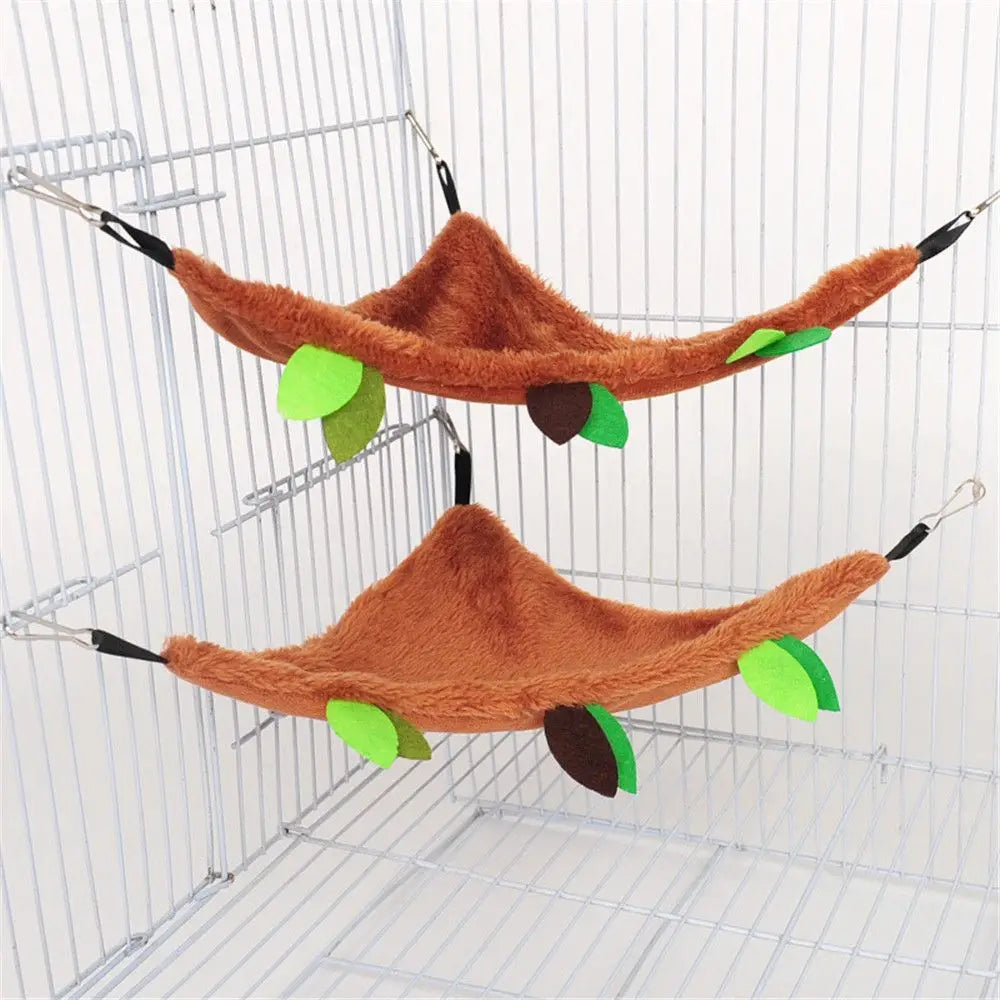 Hamster Hammock Small Animal Hanging Warm Bed Tunnel and Swing Jungle Set Cage Accessories for Sugar Glider Squirrel Hamster