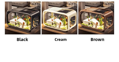 Creative Aquarium Fish Tank Ecological Landscape Set Integrated Filtration Oxygen Generation Machine Transparent Turtle Tank