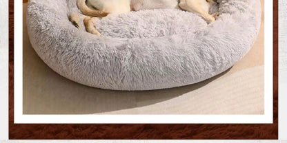 1Pcs Kennel Winter Warm Medium and Large Dog Corgi Golden Retriever Dog Bed Velvet Sofa Sleeping Mat Four Seasons Pet Products