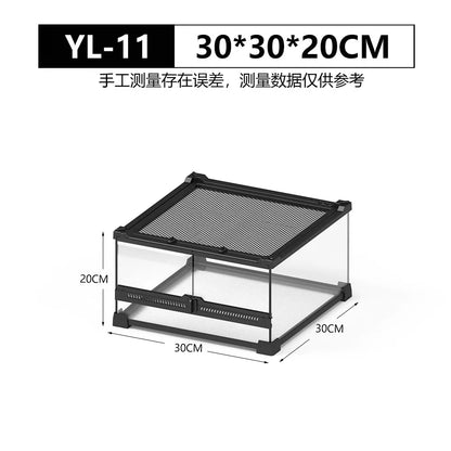 Front Door Rainforest Reptile Terrarium Climbing Breeding Box for Tree Frog Eyeliner Lizard Arboreal Ecological Landscape
