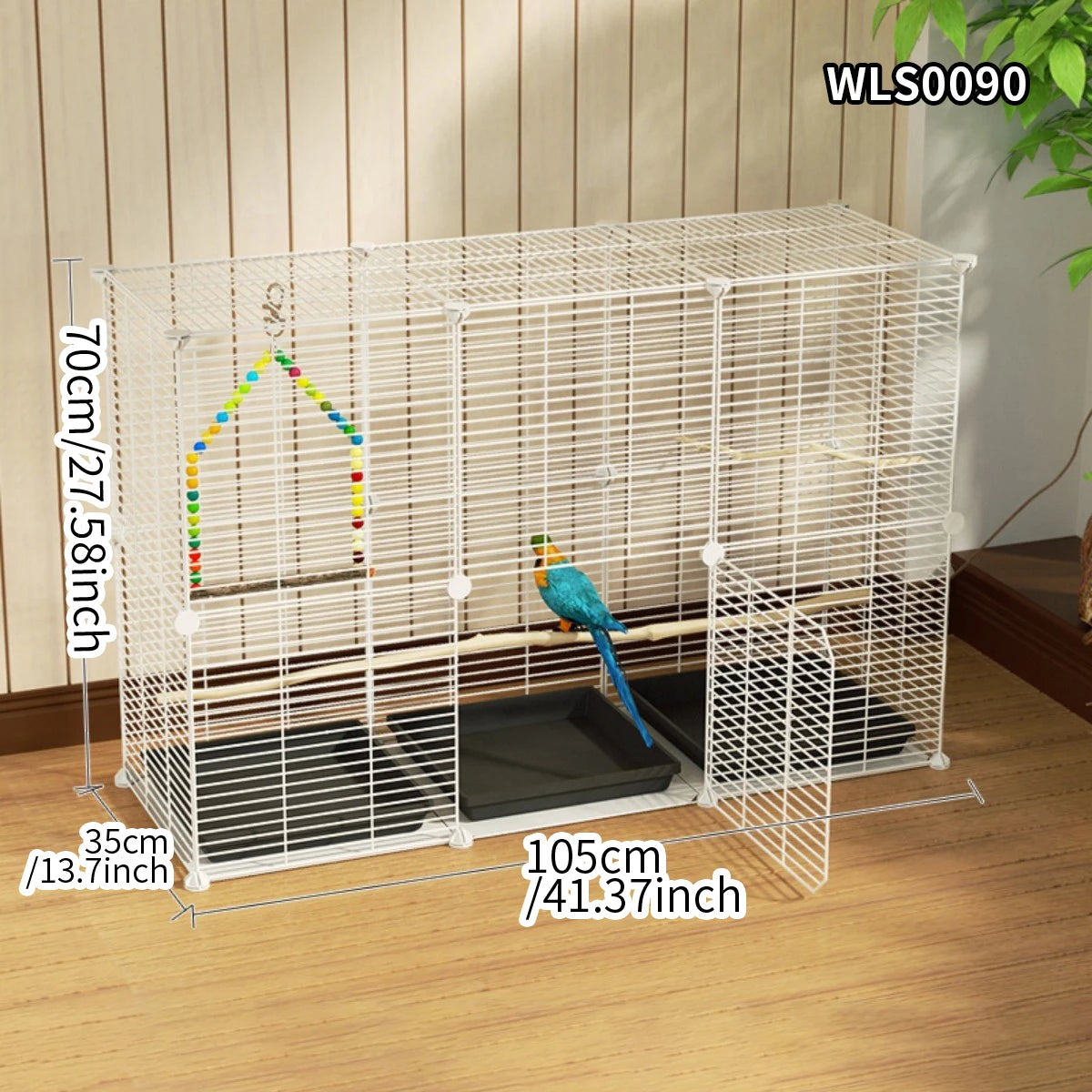 Birdcage Parrot Cage Household Large Tiger Skin Black Phoenix Peony Starling Special Luxury House with Tray