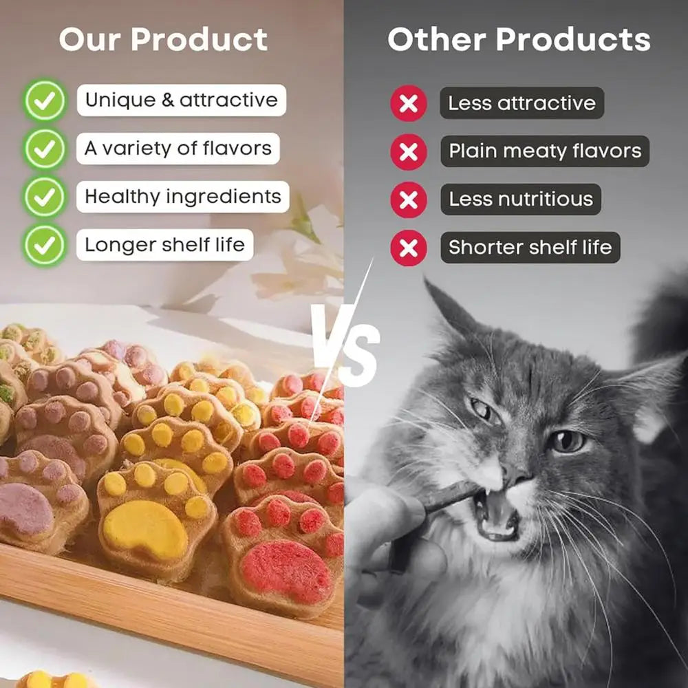 Pet Cat Snacks Freeze-dried Cats Snacks Cat Claw Snacks Cat Dog Universal Snacks Train To Get Rewarded Pet Treats Kitty Food