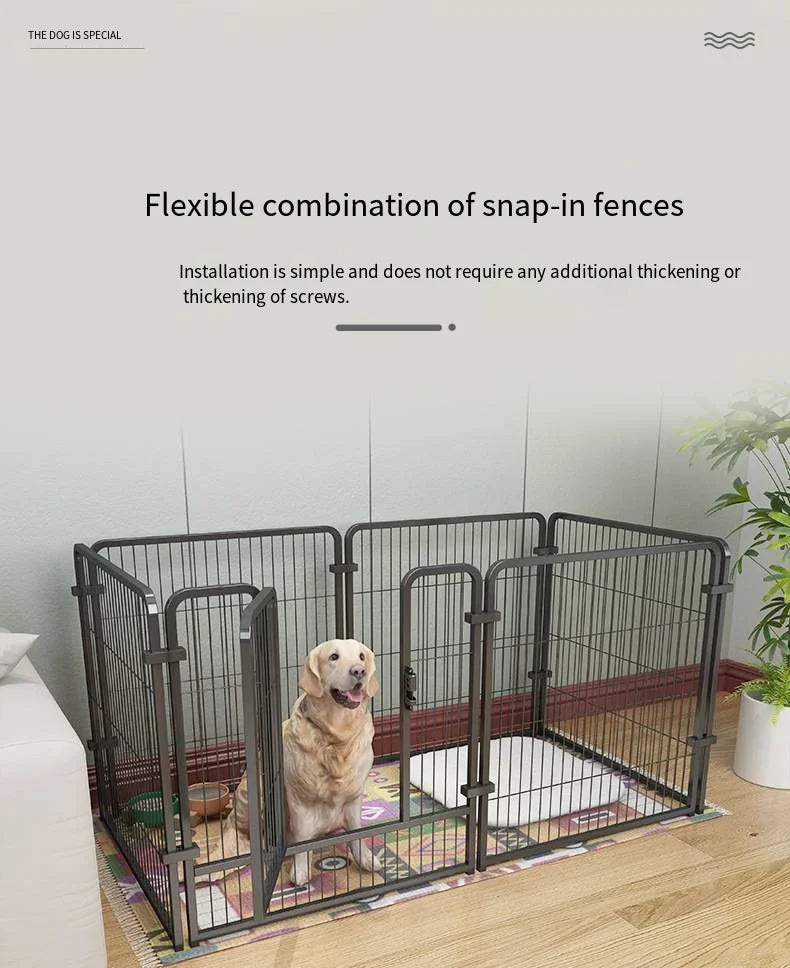 Cat dog cages household indoor pet enclosures small to large dog enclosures for free combination training and toilet isolation