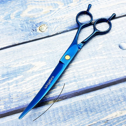 Pet Grooming Scissors   7inch Right and Left Hand Curved Scissors For Dog Grooming