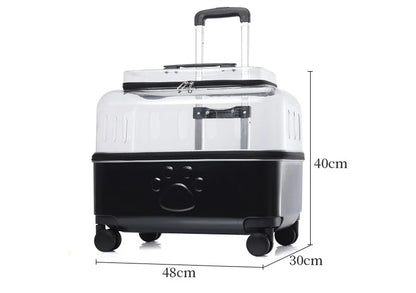 Portable Dog Strollers Carriers Travel Luxury Transparent Cats Strollers Cheap Outdoor Small Medium Suitcase Pets Supplies
