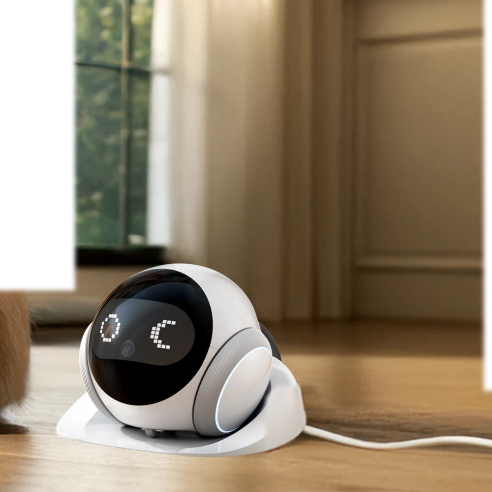 Famue Home Security Robot for Elderly & Kids – Auto Charging Smart Camera with IR Night Vision, Two-Way Audio and Full House