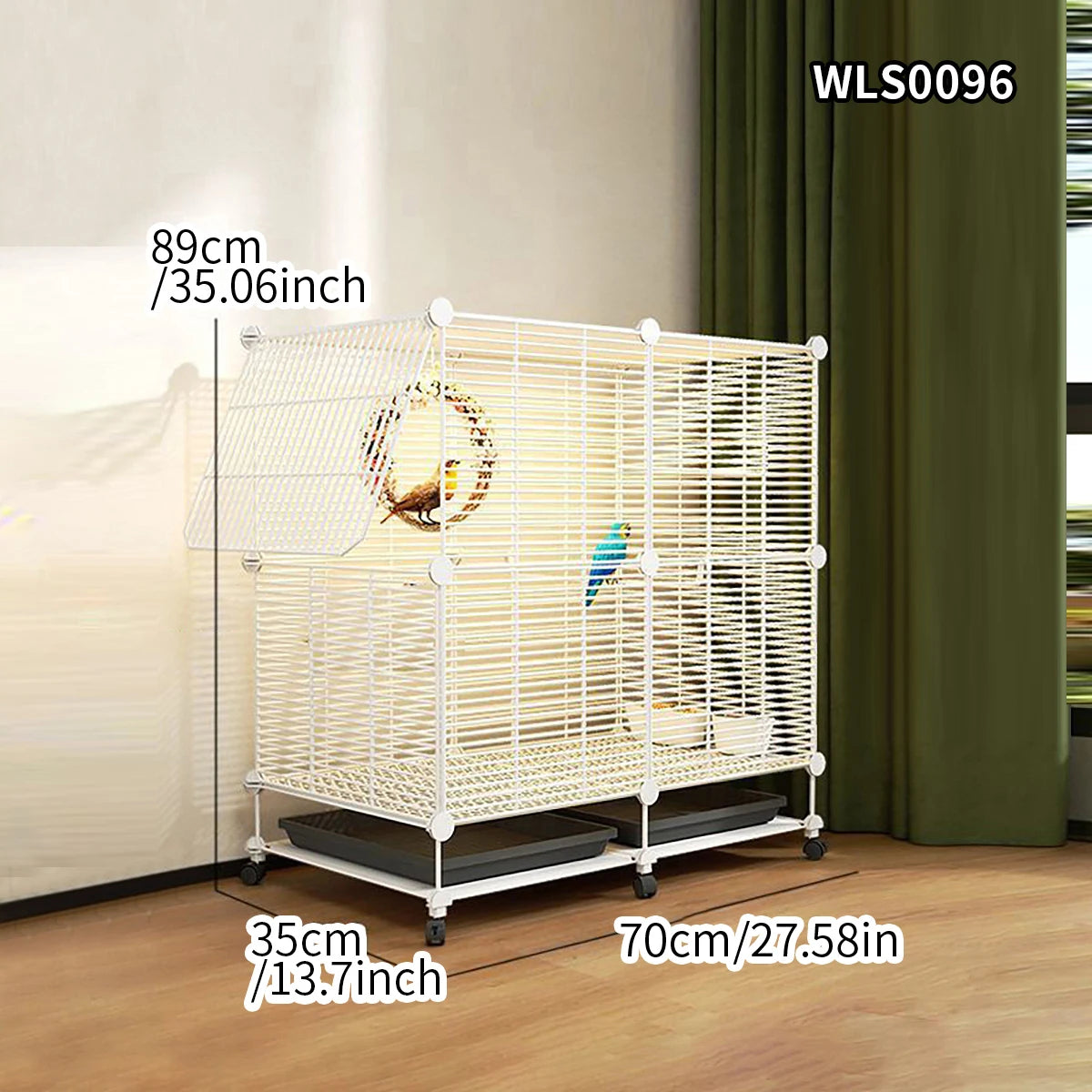 Birdcage Parrot Cage Household Large Tiger Skin Black Phoenix Peony Starling Special Luxury House with Tray
