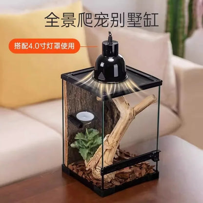 Ecological landscape reptile terrarium with natural decoration,suitable for chameleon,horned frog,and lizard,full habitat set