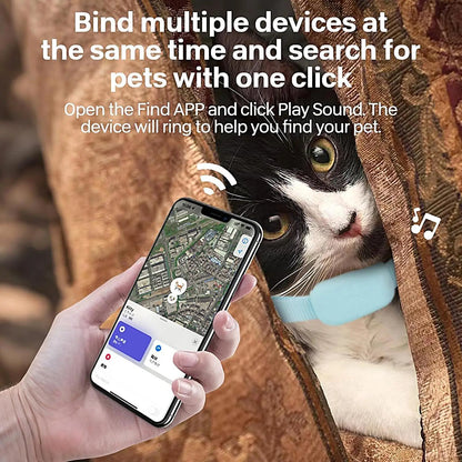 Cat Trackers GPS Cat Tracker Collar Pet Kitten GPS Collar Multifunctional Pet Smart GPS Trackers Pets Accessories IOS Compatible