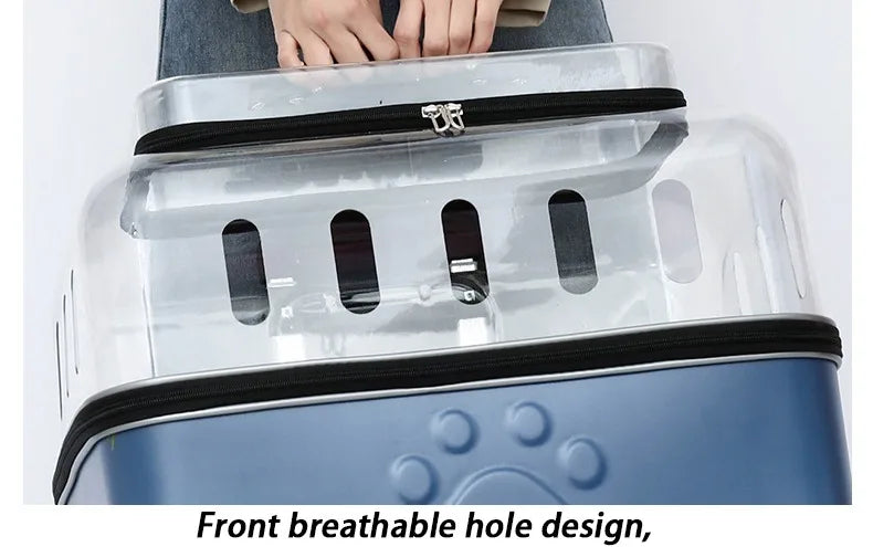 Portable Dog Strollers Carriers Travel Luxury Transparent Cats Strollers Cheap Outdoor Small Medium Suitcase Pets Supplies