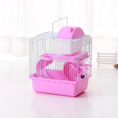 Stylish Hamster Cages in Blue and Pink: Ideal for International Pet - lovers!