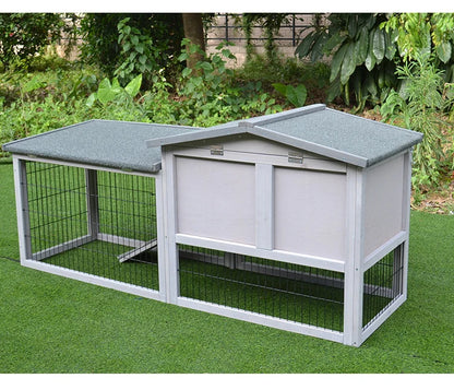 Rabbit Cage Large Size Rabbit Hutch House Breeding Cage Home Tent Villa Rainproof Antiseptic Yard Balcony Double Garden