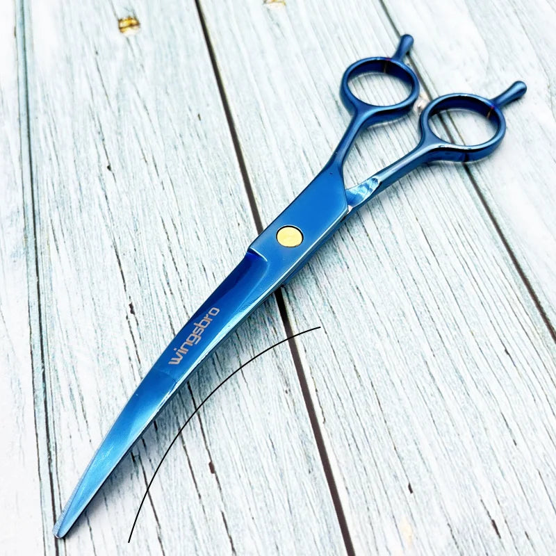 Pet Grooming Scissors   7inch Right and Left Hand Curved Scissors For Dog Grooming