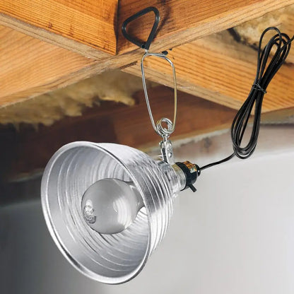 Reptile Lamp Set Lighting 300W Reptile Heating Lamp Stand Pet Light Bulb Holder Lampshade Emitter Lamp With Aluminum Reflector