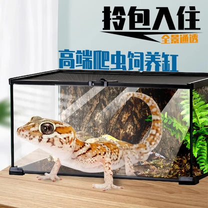 Arboreal Reptile Breeding Box Set for Lizard Snake Horned Frog Spider Scorpion,Climbing Pet Tank and Housing Kit