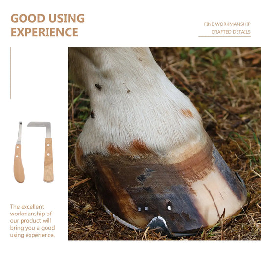 2Pcs Horse Hoof Trimmer Premium Metal Horseshoe Cutter Sharp Blade Easy Operation Portable Hoof Repairing Tool for Donkey Nail