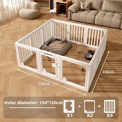 DIY Free Combination Dog Fence Transparent Indoor Acrylic Dog Playpen Splicing Isolation Pet Fences Household Small Enclosure
