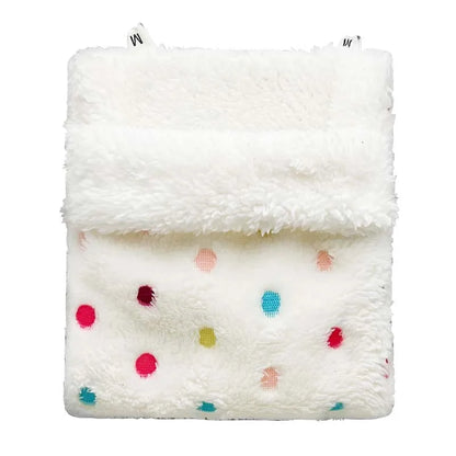 Plush Hammock Pet Swing Bag Warm Rat Sleeping Bag Cloud Pattern Sugar Gliders Sleeping Pouch Soft Comfortable Hamster  Cages