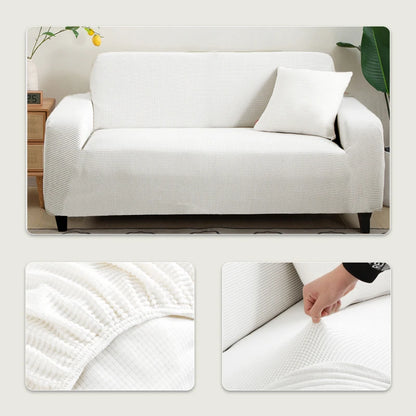 Jacquard Sofa Cover Couch Cover Sofa Cover Elastic Soft Versatile Furniture Protection Cover Pet Proof Living Room Household Use