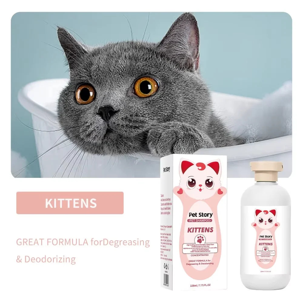 1pcs Premium Whitening Pet Grooming Shampoo - Cat Dog Universal Bath Shampoo With Lasting Fragrance And Clean Formula