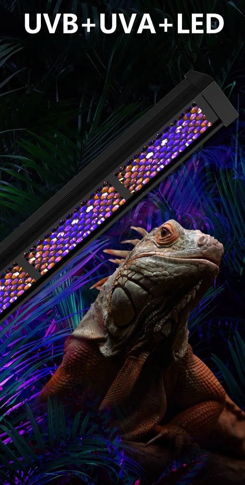 UVB Reptile Light UVA Sunbathing Back Adjustable Breeding Box Light Turtle Lizard Terrarium LED Lamp Reptile Pet Box Sun Lamp