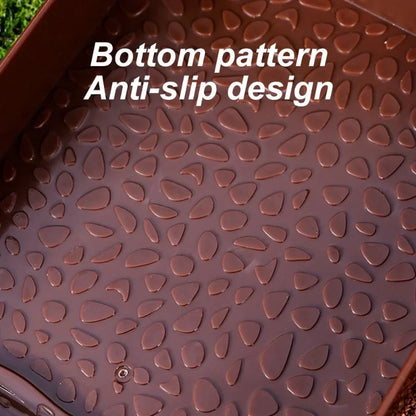 1 PC Plastic Ladder Climbing Turtle Bath Basin Water Food Basin for Small Pets Tortoises Reptiles Lizards Ornaments All Seasons