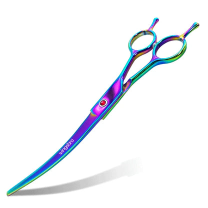 Pet Grooming Scissors   7inch Right and Left Hand Curved Scissors For Dog Grooming