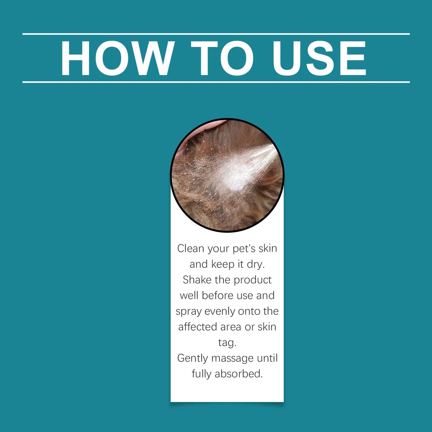 Pet Skin Care Spray - Gentle Ingredients, Relieves Pet Skin Discomfort, Topical Care Spray