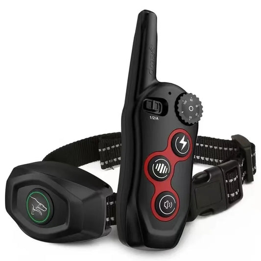 Electric Dog Training Collar, Remote Control, Anti Bark Collars for Dogs, Vibration Sound, Rechargeable, Waterproof, Pet Colar