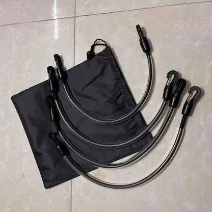 Elastic Horse Blanket Straps with Double Ended Clips Adjustable Length 21" to 28" Stretchy Leg Straps for Horse Blanket