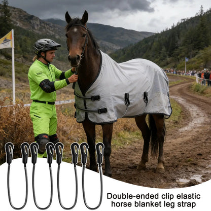 4pcs Horse Blanket Leg Straps with Double-ended clip 21.26 Inches Leg Straps for Horse Blanket Horse care accessories