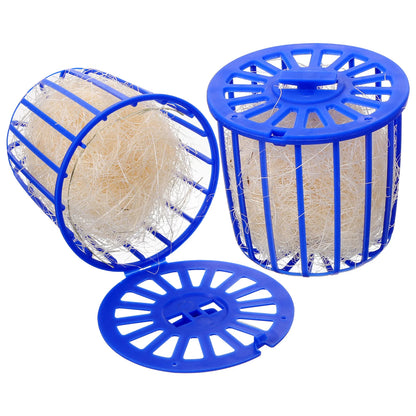 2 Pcs Bird's Nest Toy Breeding Parrot Cage Birds Bedding for Plastic House Hollow Hideaway Shelter Hanging Canary Nests Cages